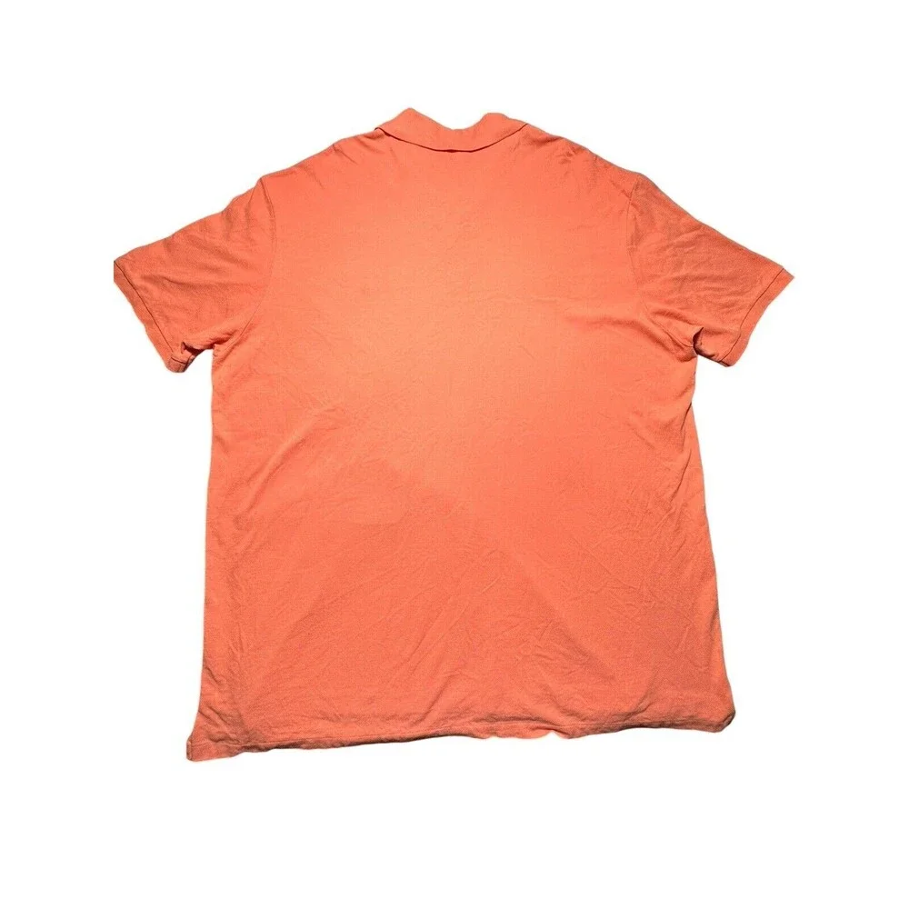 Polo Ralph Lauren Short Sleeve Shirt Size 4XB Orange Pony‎ Preppy Classic #IJ8